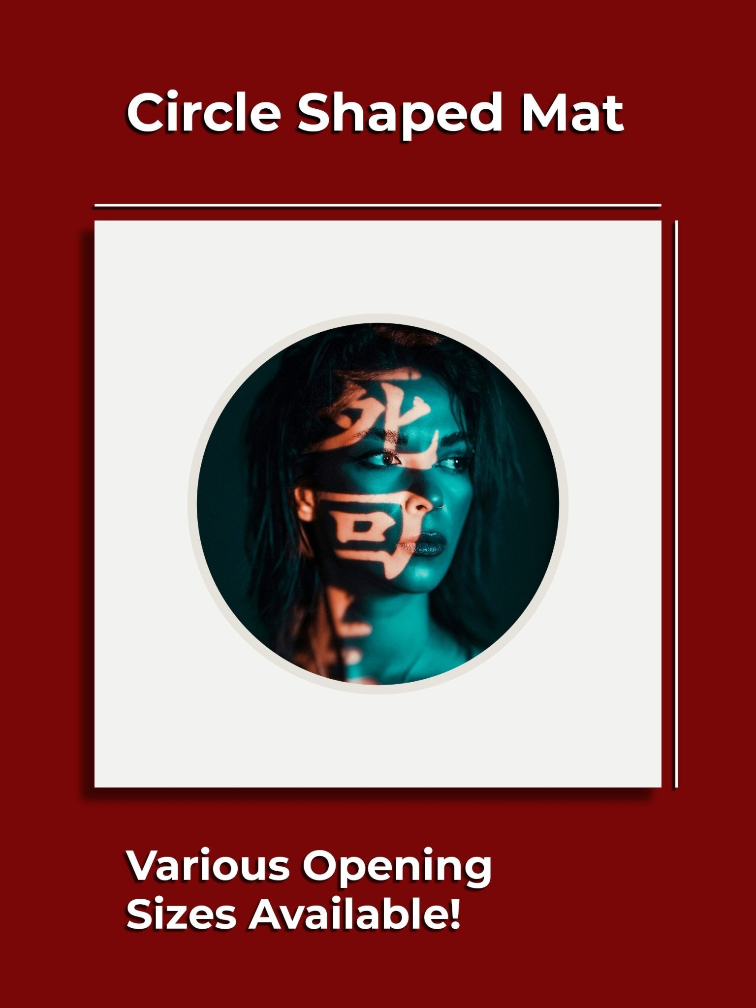 Decorative Circle Single Mat - GalleryMats.com