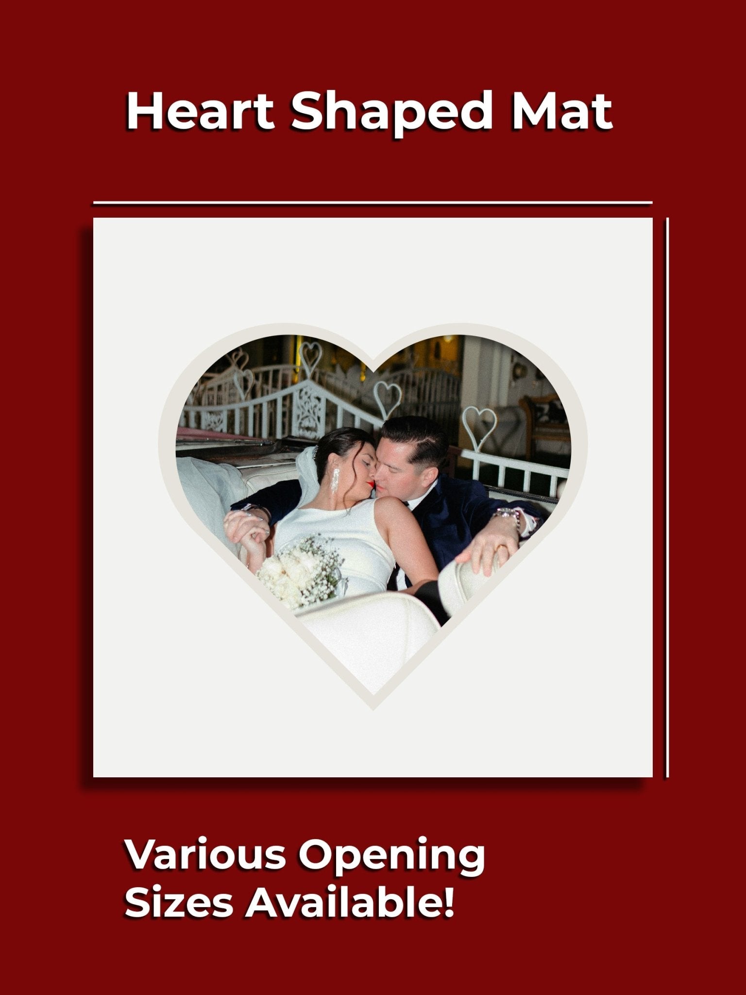 Decorative Heart Single Mat - GalleryMats.com