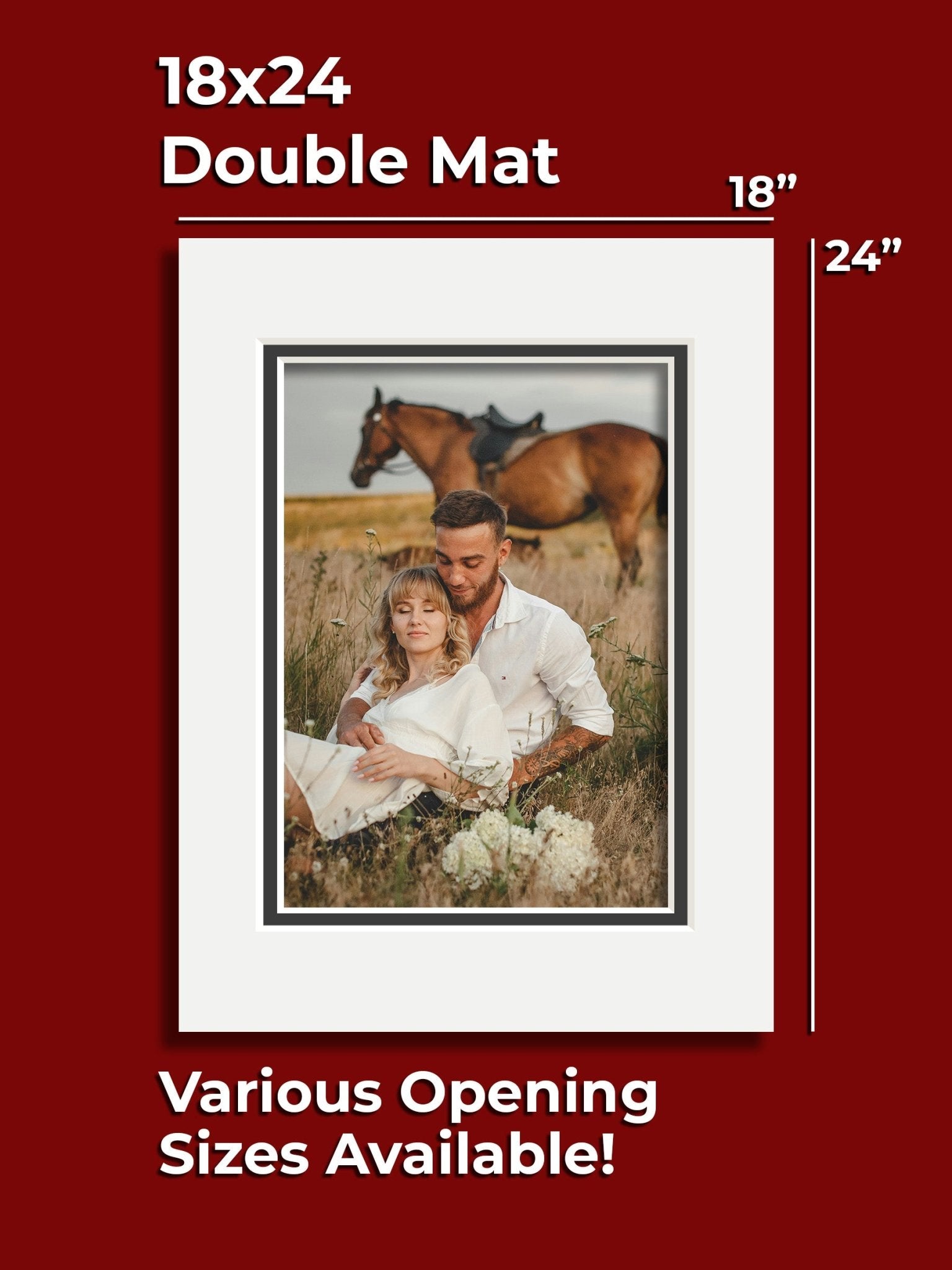 Decorative Series Double Mat - 18" x 24" - GalleryMats.com