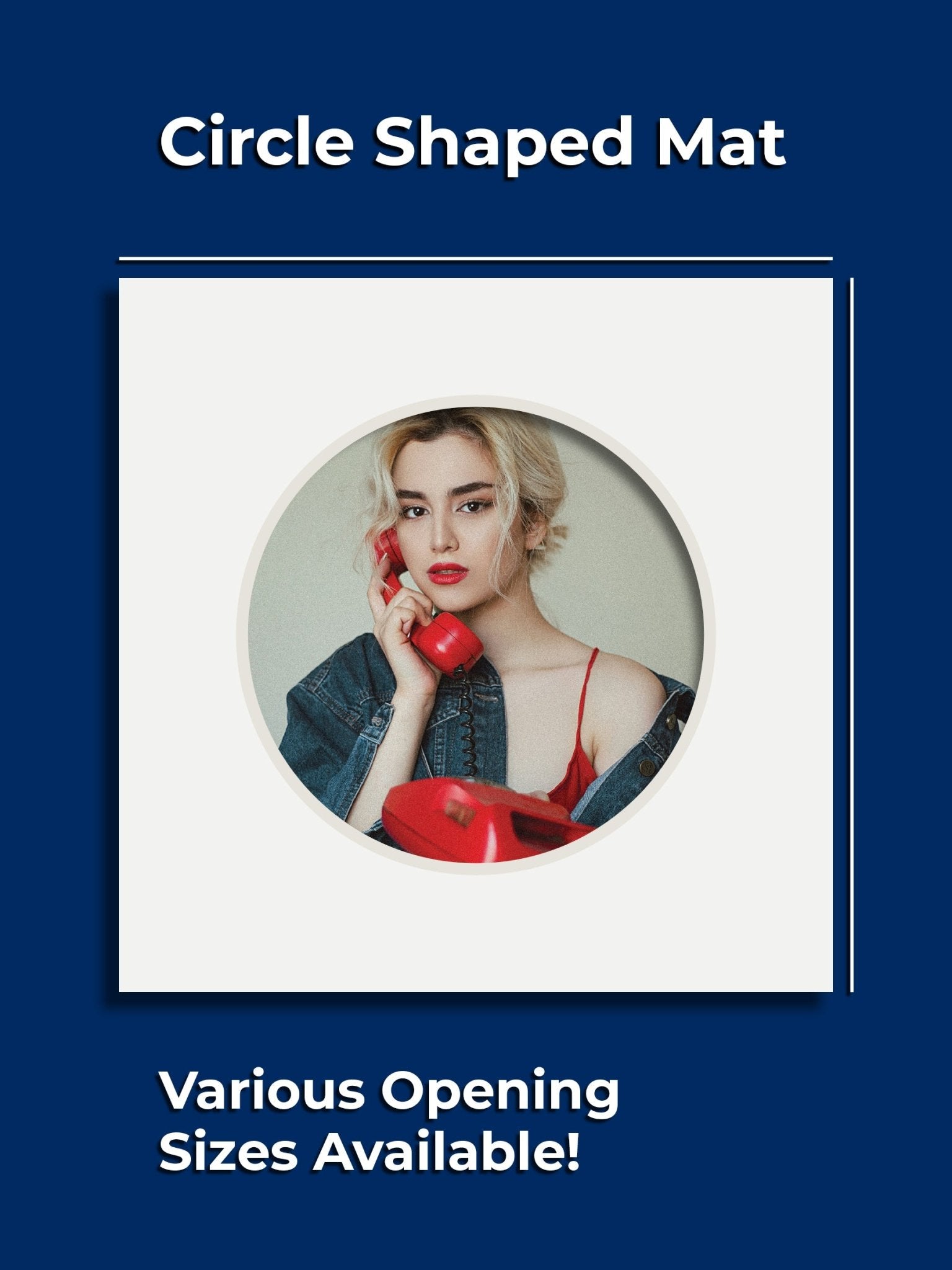 Gallery Circle Single Mat - GalleryMats.com