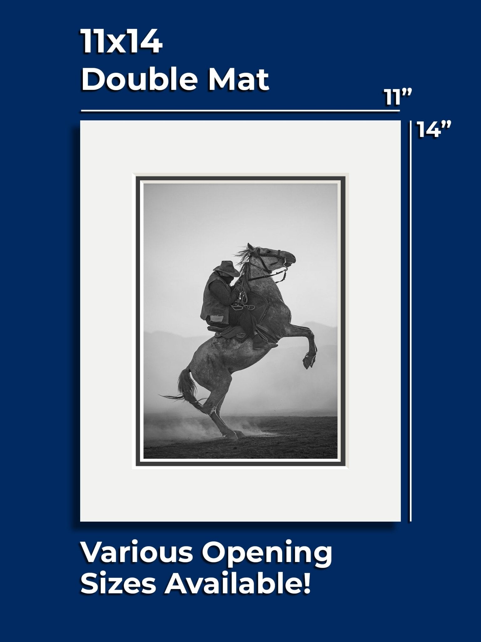 Gallery Series Double Mat - 11" x 14" - GalleryMats.com