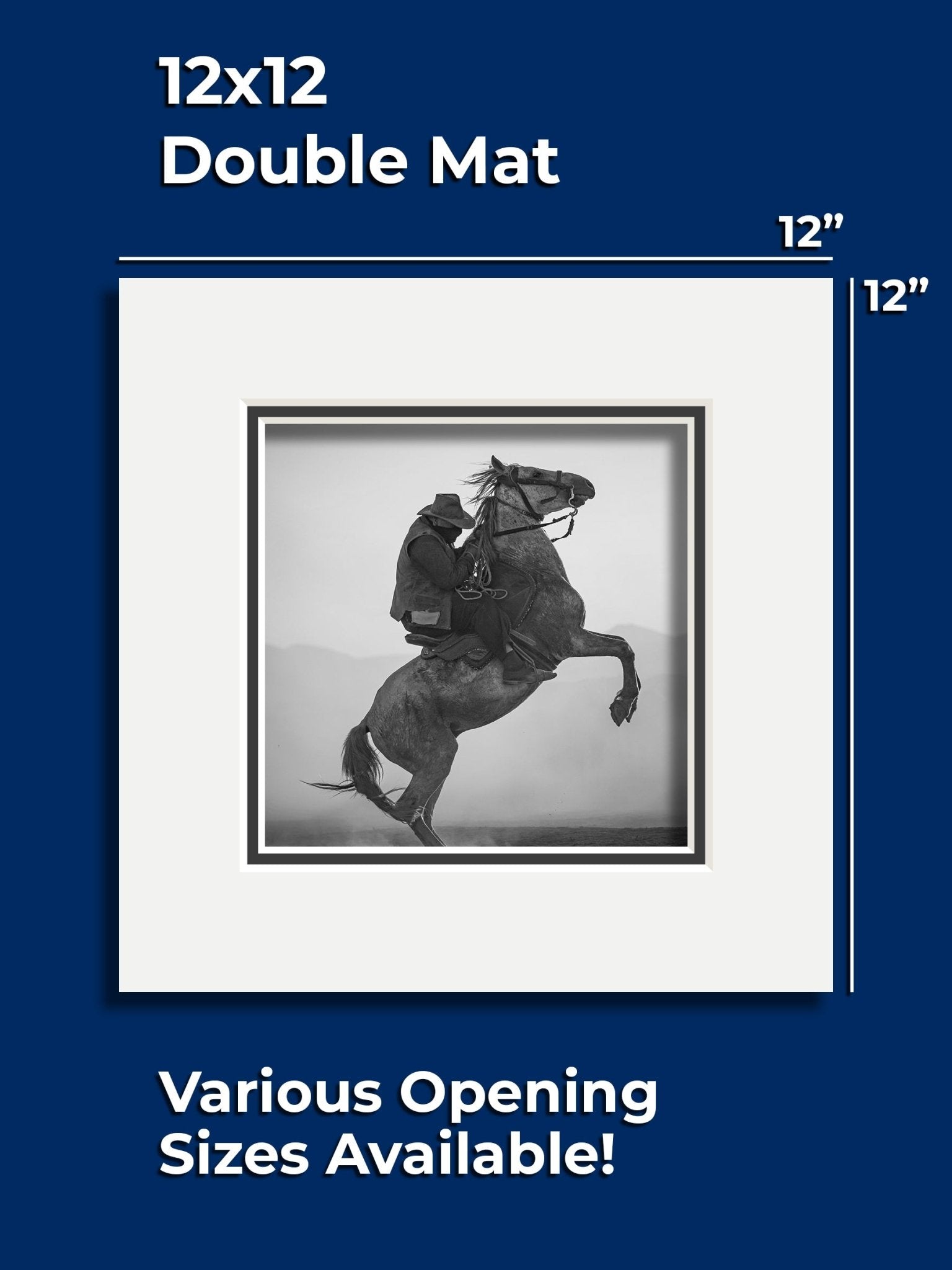 Gallery Series Double Mat - 12" x 12" - GalleryMats.com