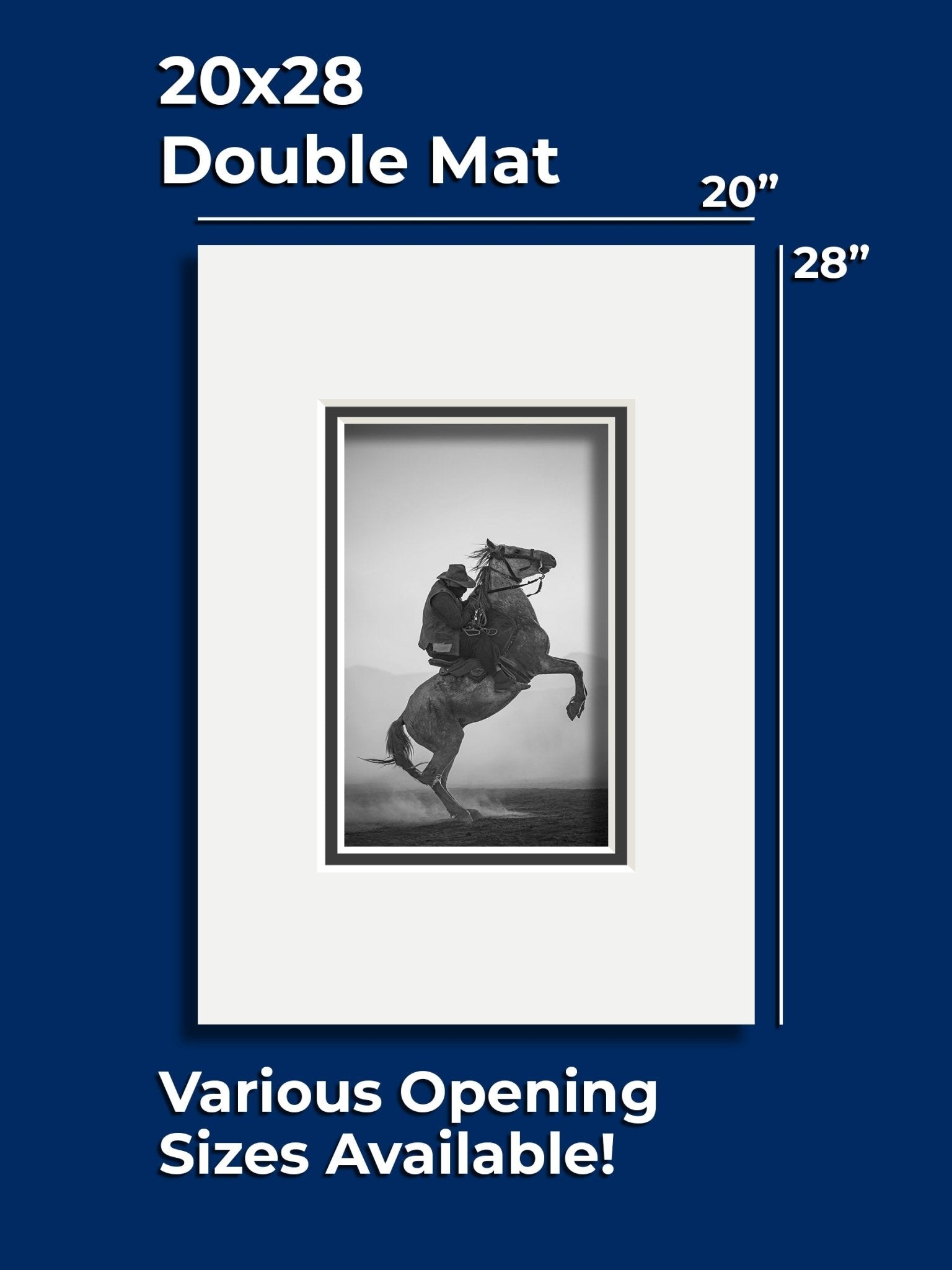 Gallery Series Double Mat - 20" x 28" - GalleryMats.com