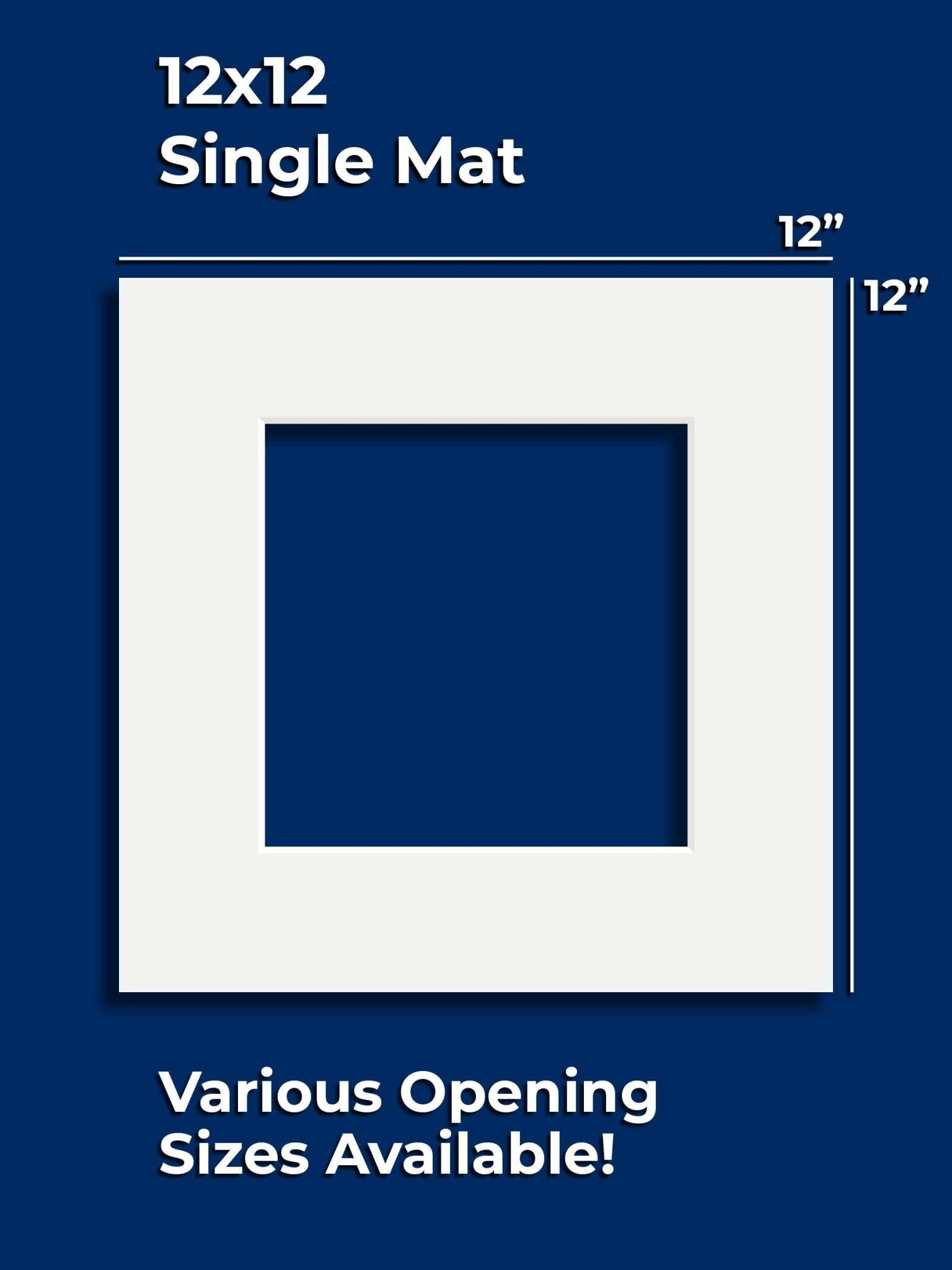 Gallery Series Single Mat - 12" x 12" - GalleryMats.com