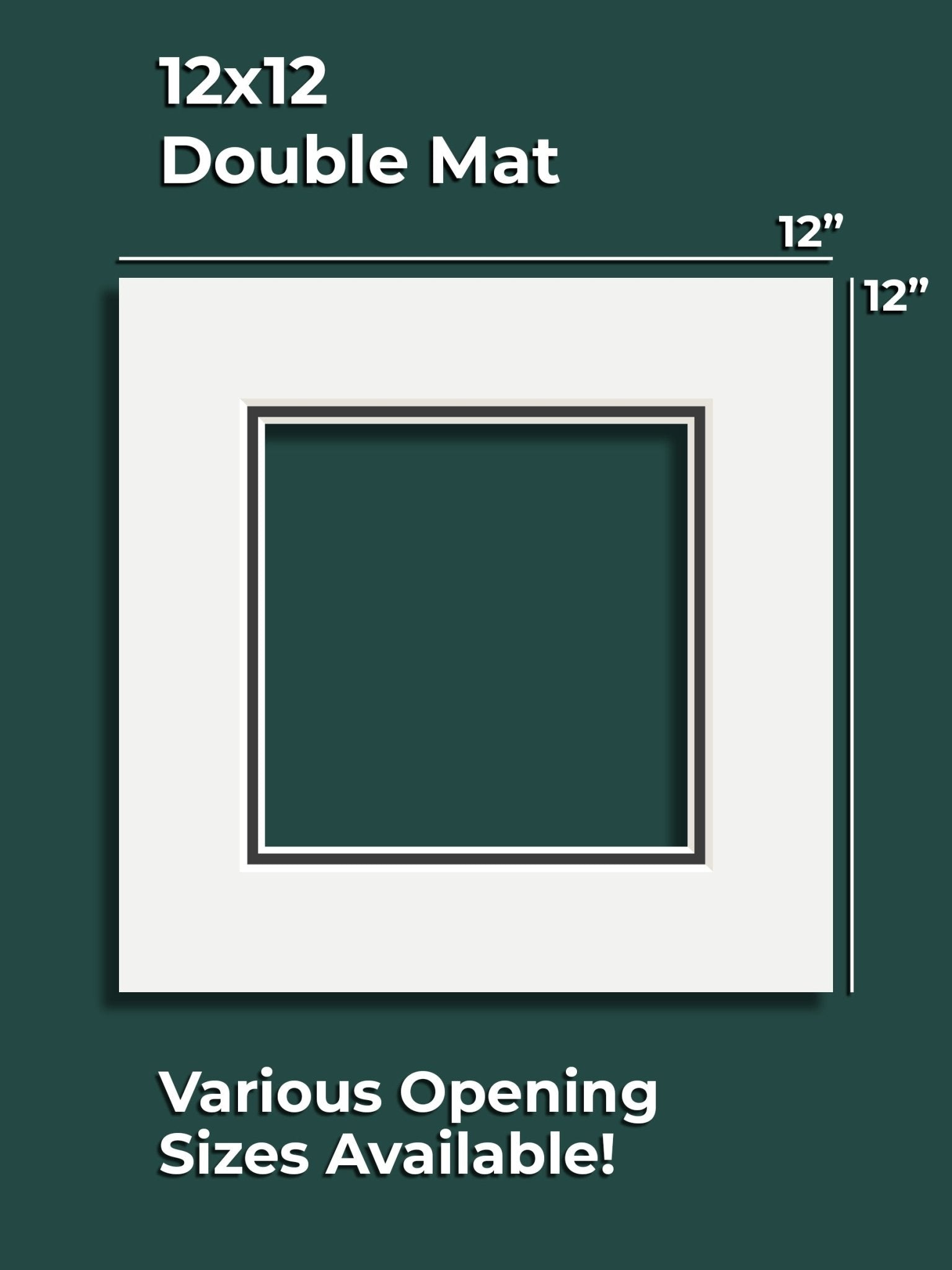 Museum Series Double Mat - 12" x 12" - GalleryMats.com