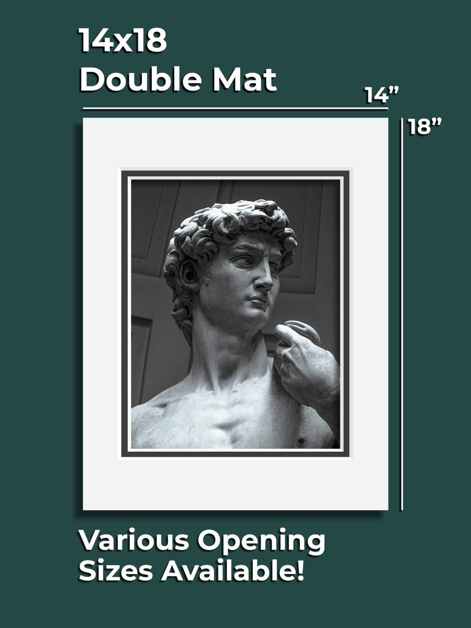 Museum Series Double Mat - 14" x 18" - GalleryMats.com