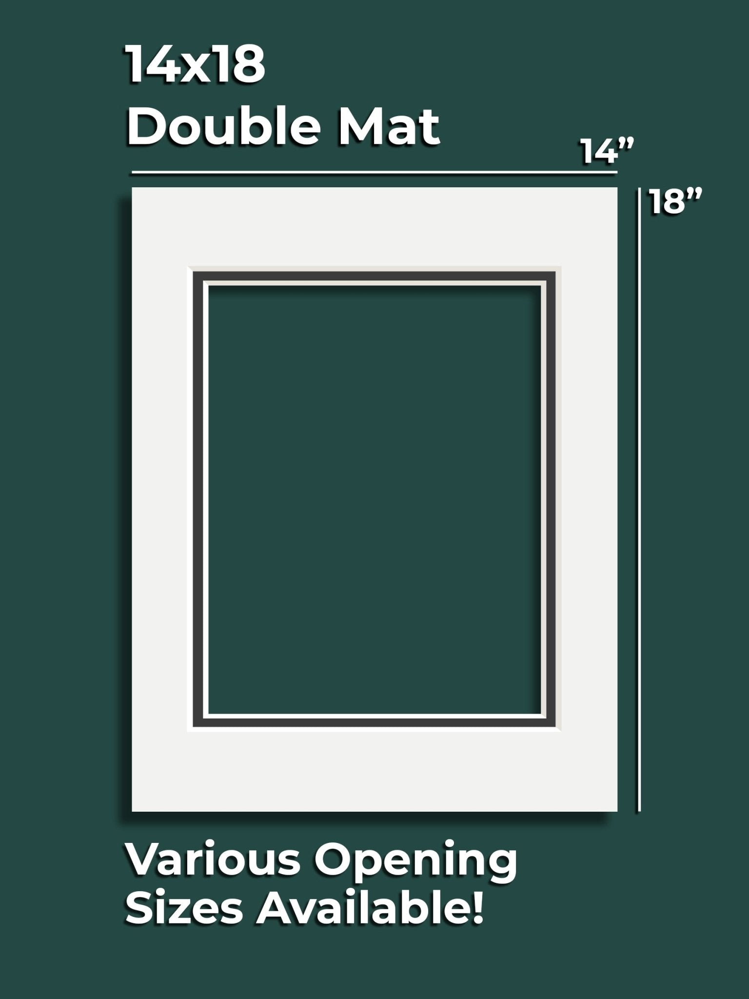 Museum Series Double Mat - 14" x 18" - GalleryMats.com
