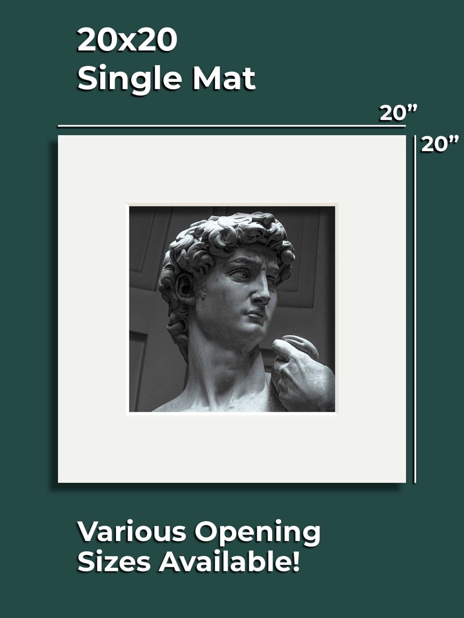 Museum Series Single Mat - 20" x 20" - GalleryMats.com
