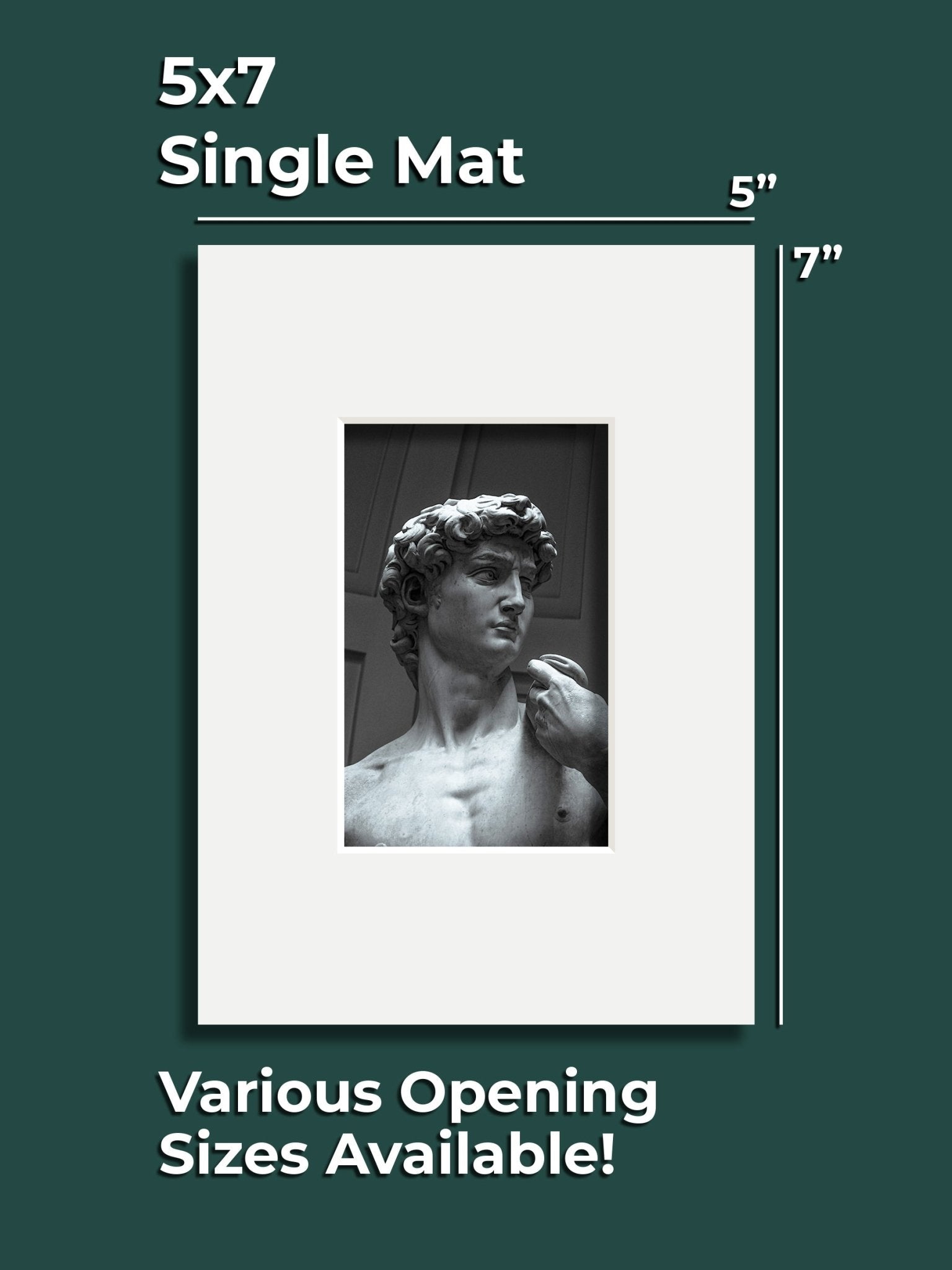 Museum Series Single Mat - 5" x 7" - GalleryMats.com