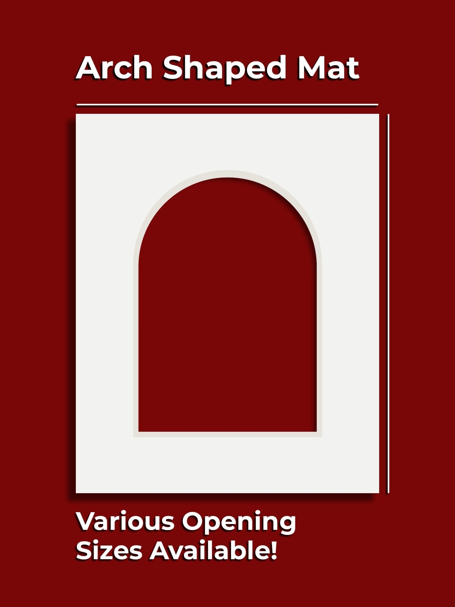 Decorative Arch Single Mat - GalleryMats.com