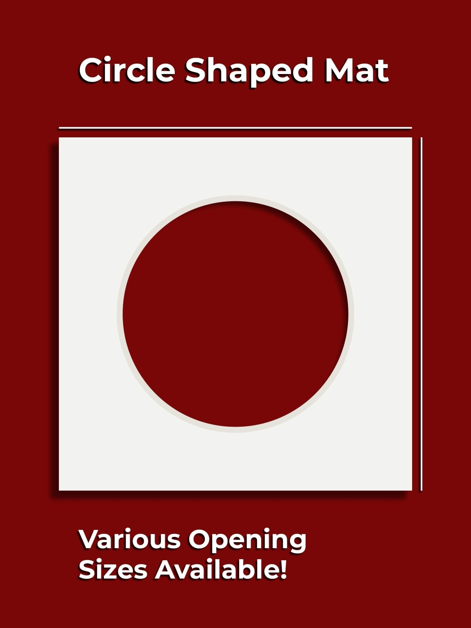 Decorative Circle Single Mat - GalleryMats.com