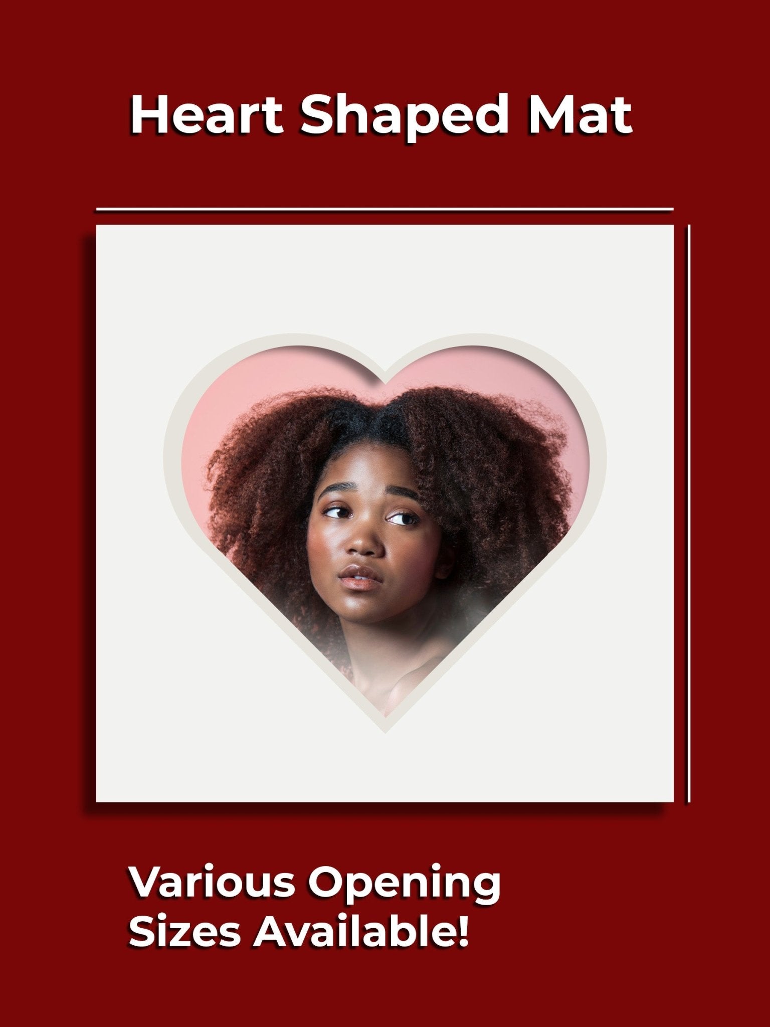 Decorative Heart Single Mat - GalleryMats.com