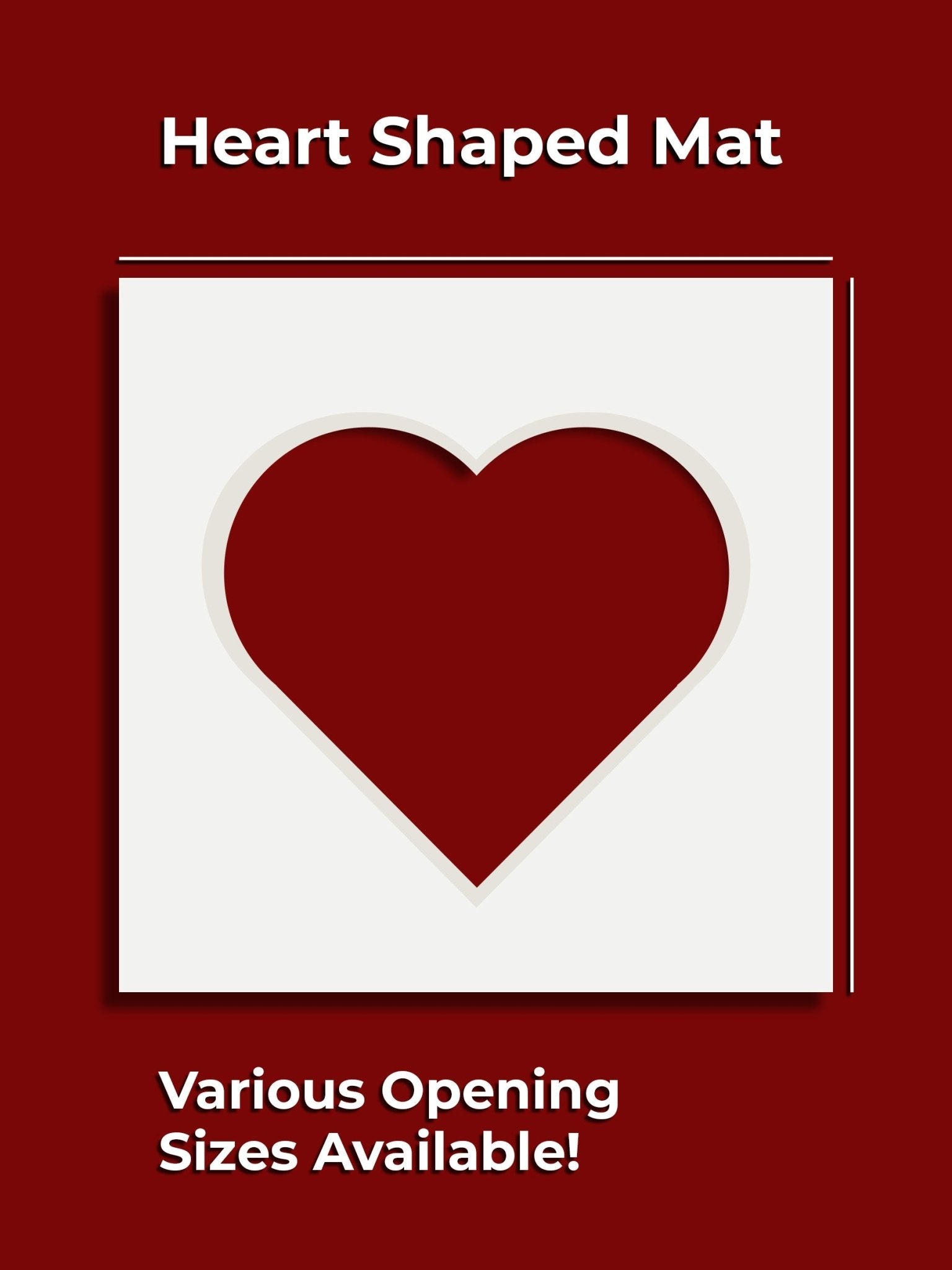 Decorative Heart Single Mat - GalleryMats.com