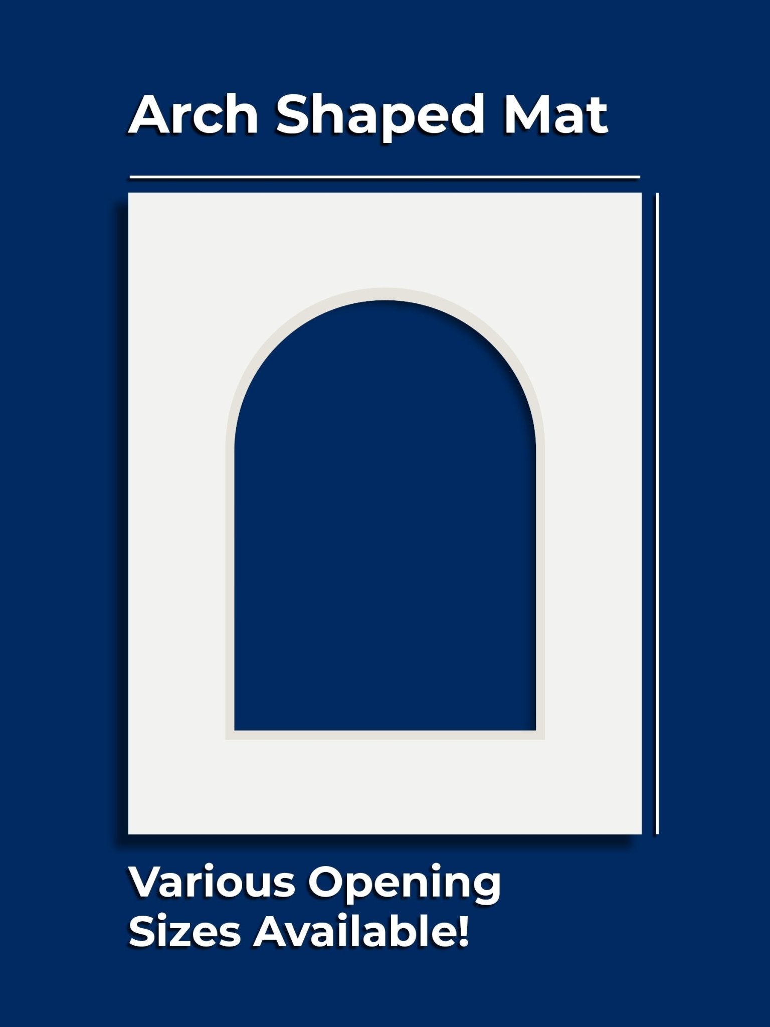 Gallery Arch Single Mat - GalleryMats.com