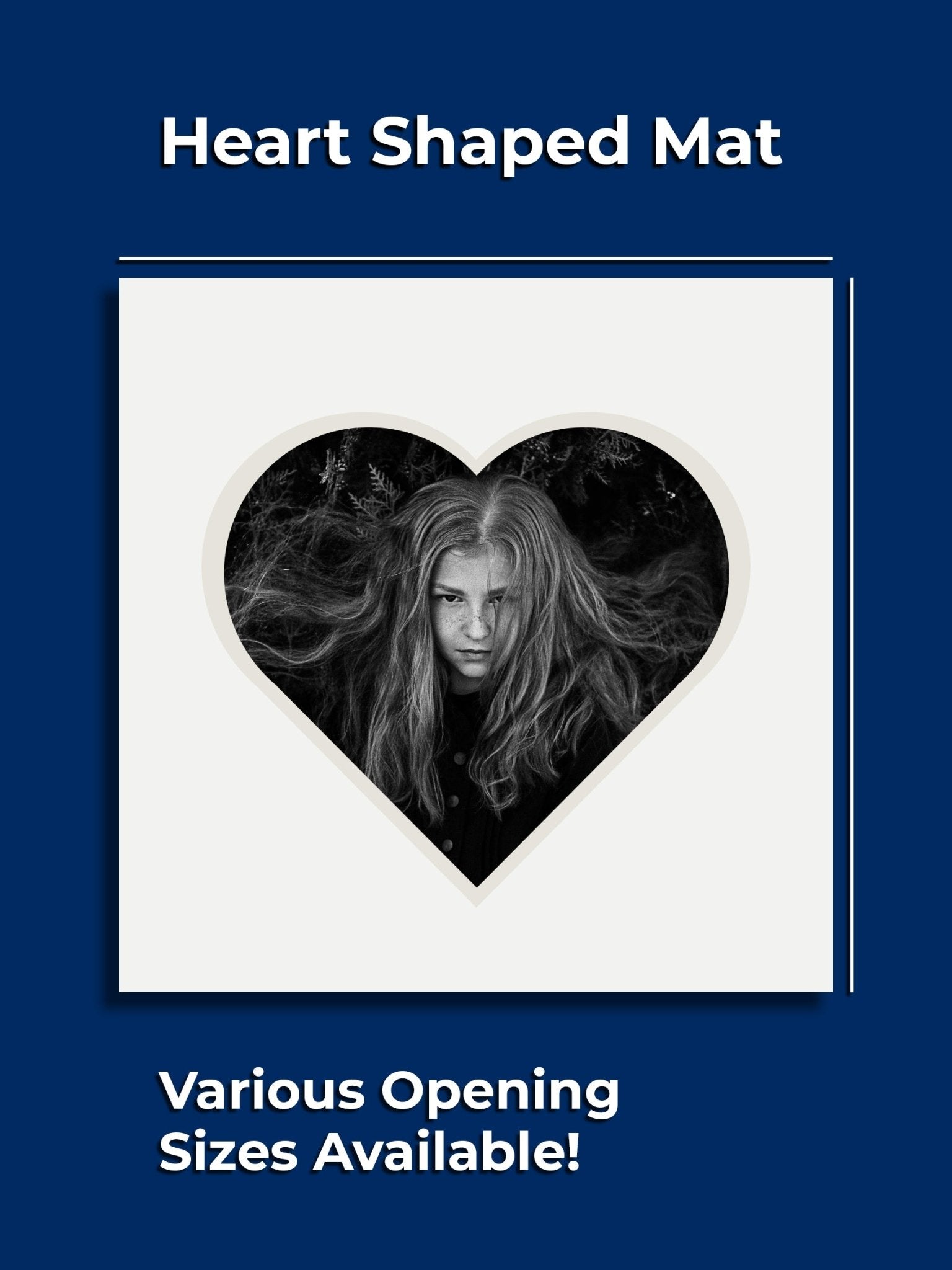 Gallery Heart Single Mat - GalleryMats.com