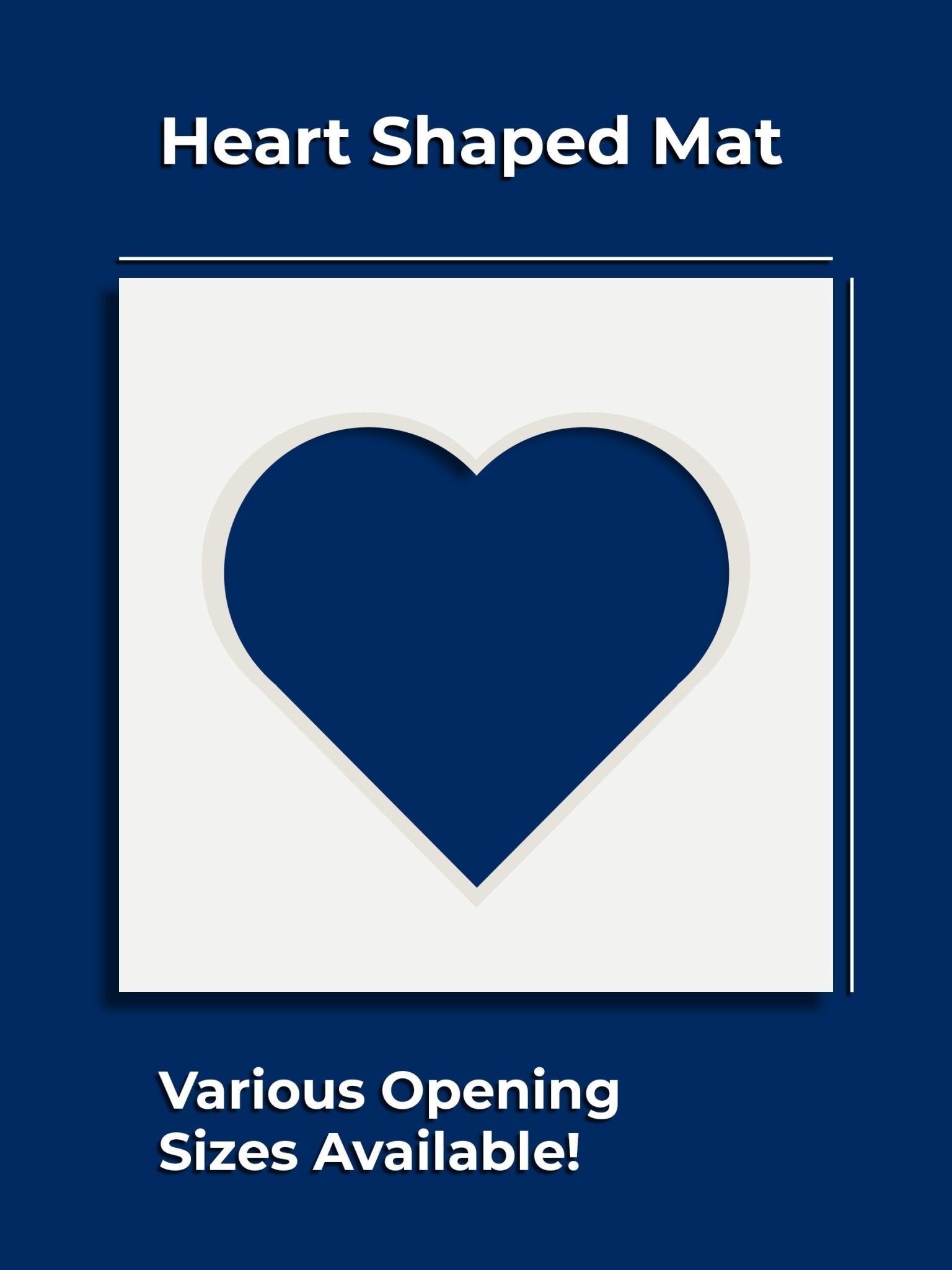 Gallery Heart Single Mat - GalleryMats.com