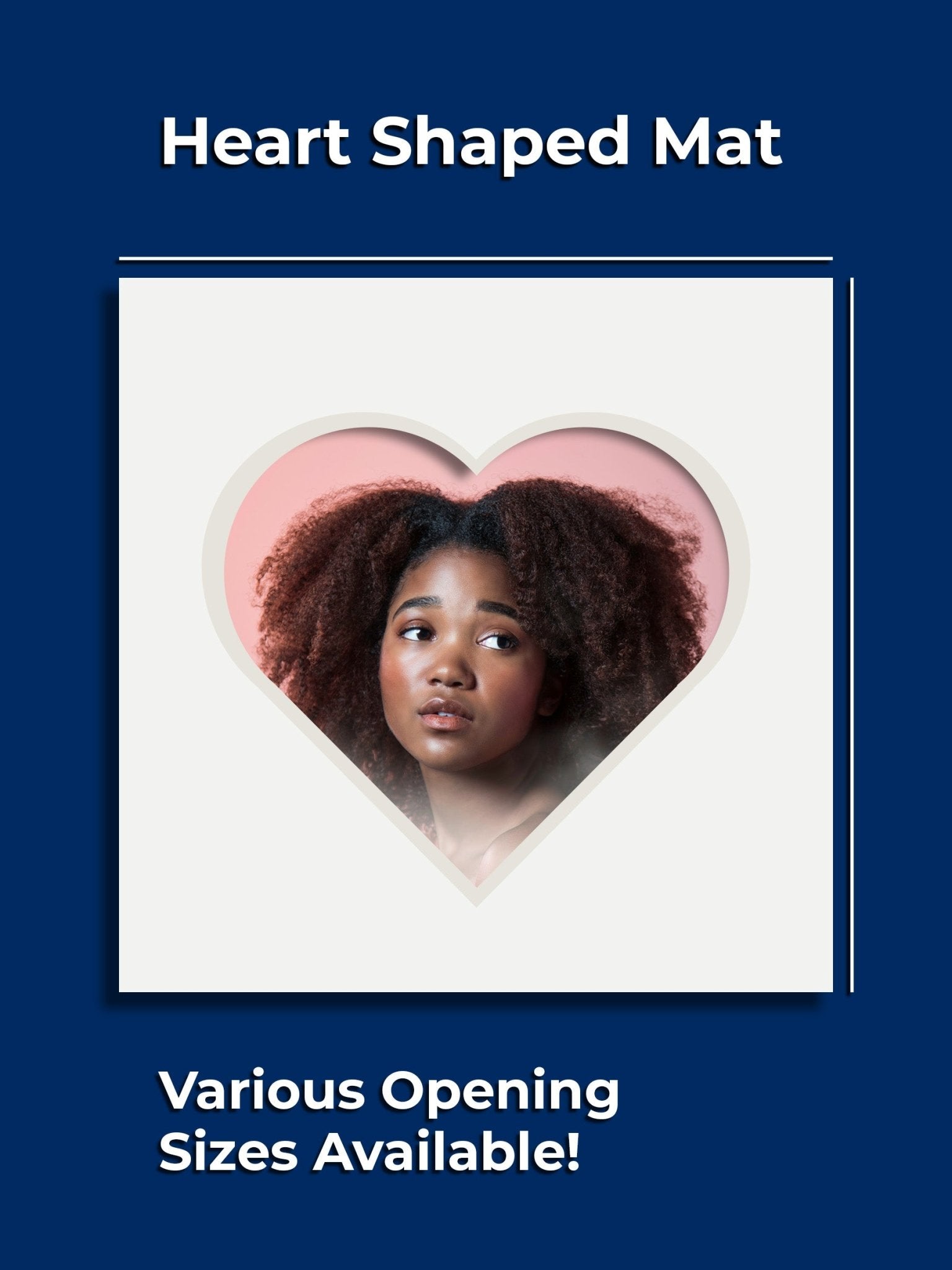 Gallery Heart Single Mat - GalleryMats.com