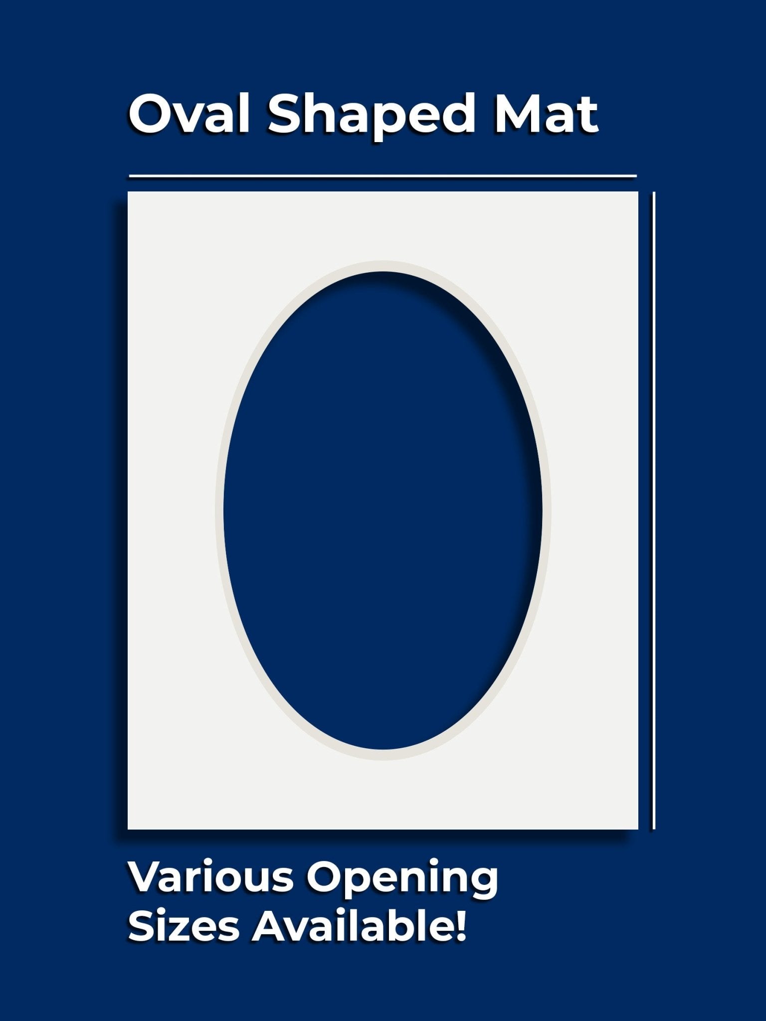 Gallery Oval Single Mat - GalleryMats.com